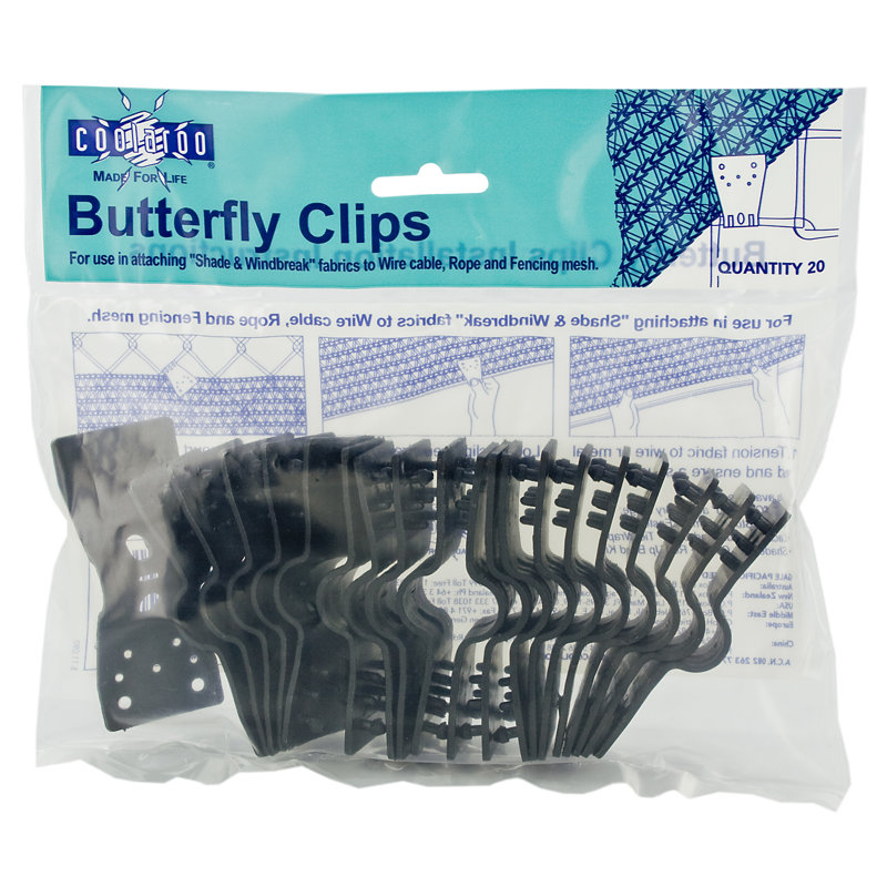 Coolaroo Shade Fabric Butterfly Clips & Reviews Wayfair